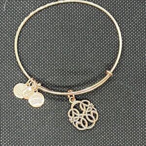 Alex and Ani “rose gold” Bangle Bracelet with Charms